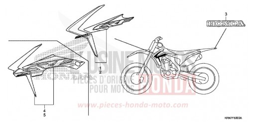 MARQUE/RAYURE CRF250RF de 2015